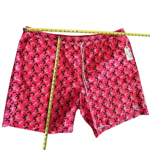 PSYCHO BUNNY men’s BIG & TALL beach swim trunks shorts diva pink size 4XL NWT